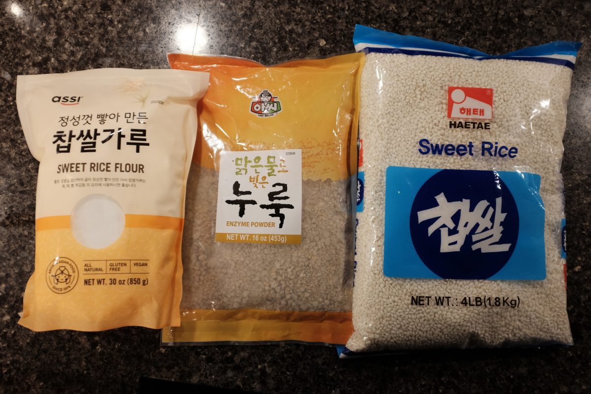 ingredients for making makgeolli