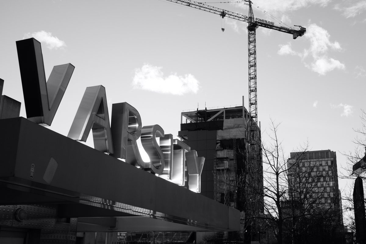 Varsity stadium sign toronto