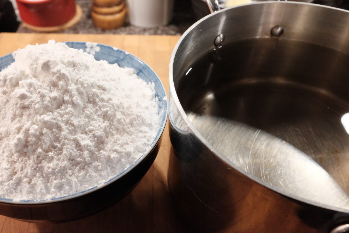 rice flour and water