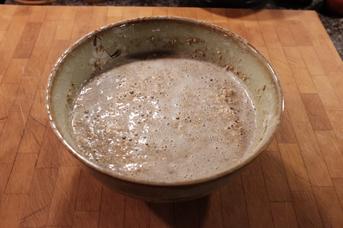 nuruk mixed with water