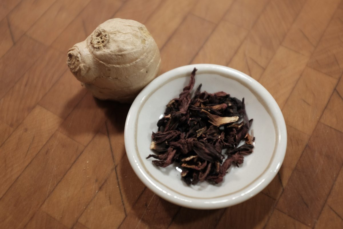 ginger and hibiscus