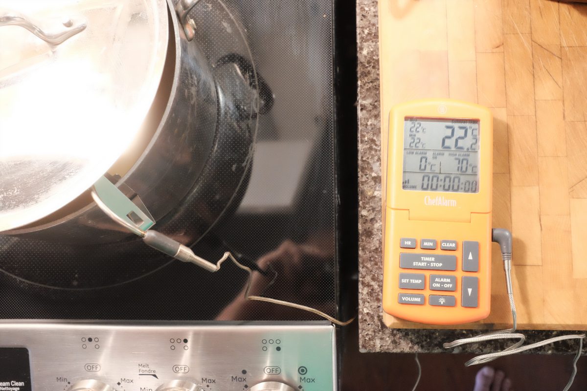 heating juice to 70 celcius