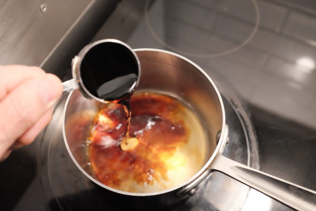 adding liquids to pot