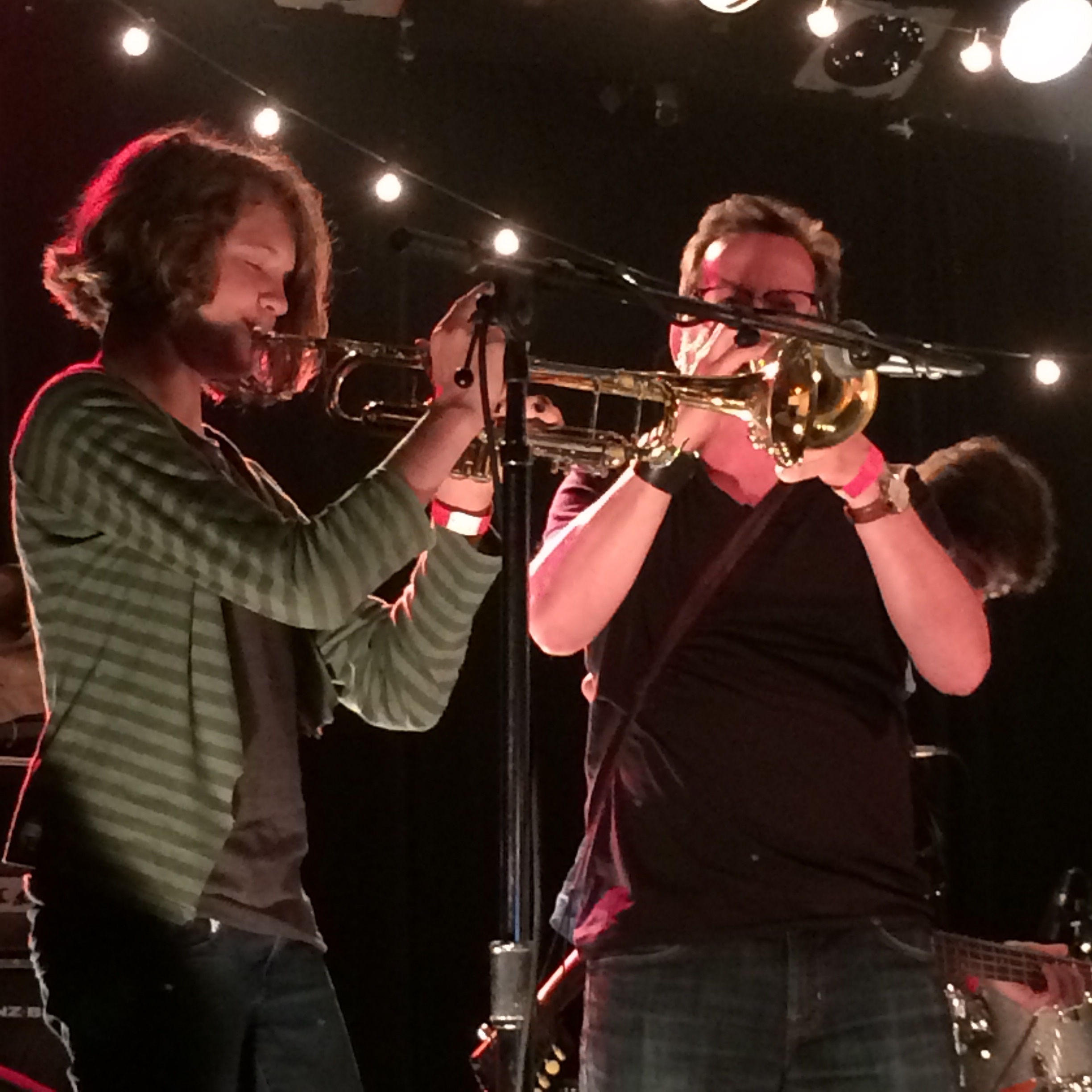 trumpet player at Lee's Palace in Toronto during NXNE festival
