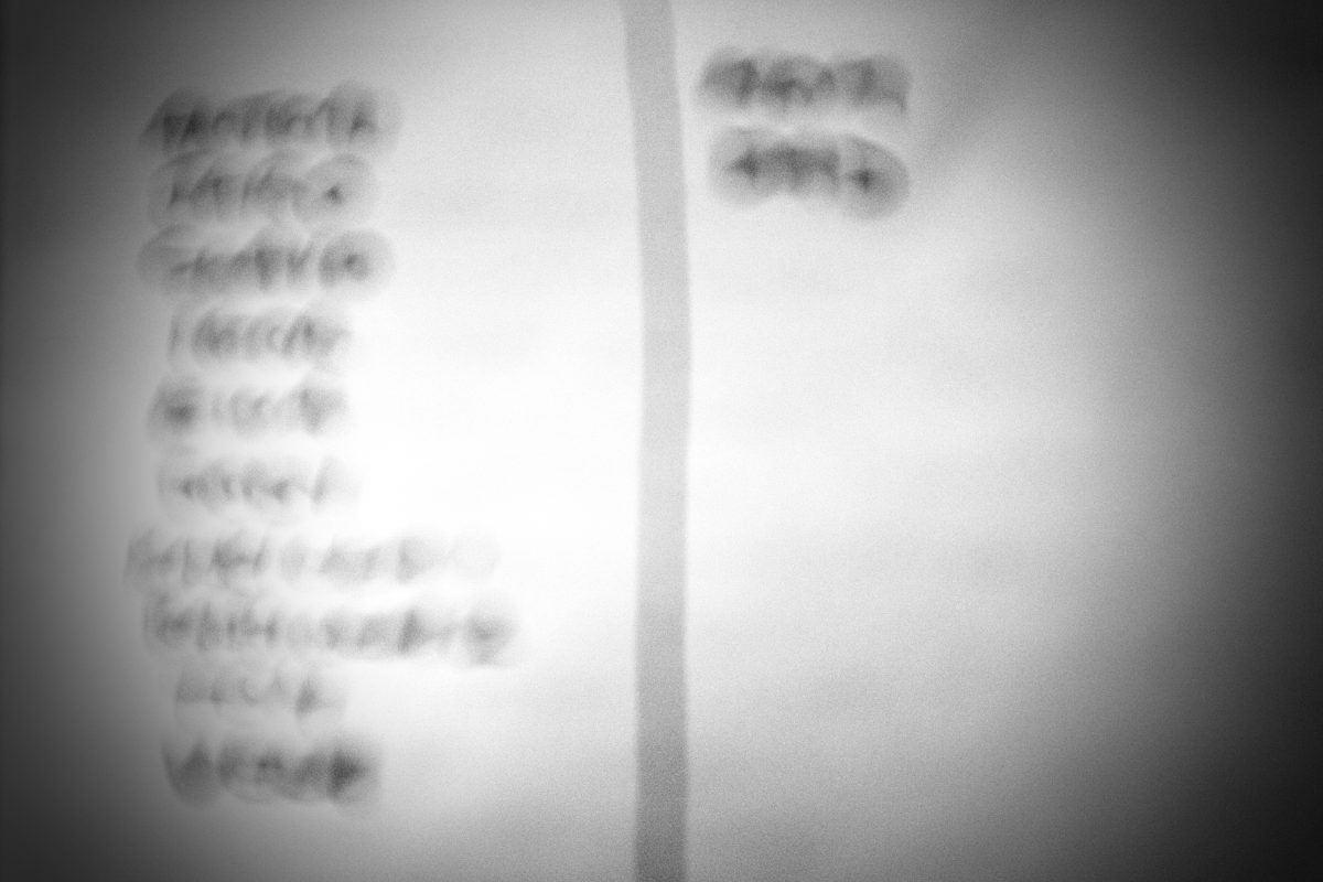 list of names on paper as related to aging as a process of loss
